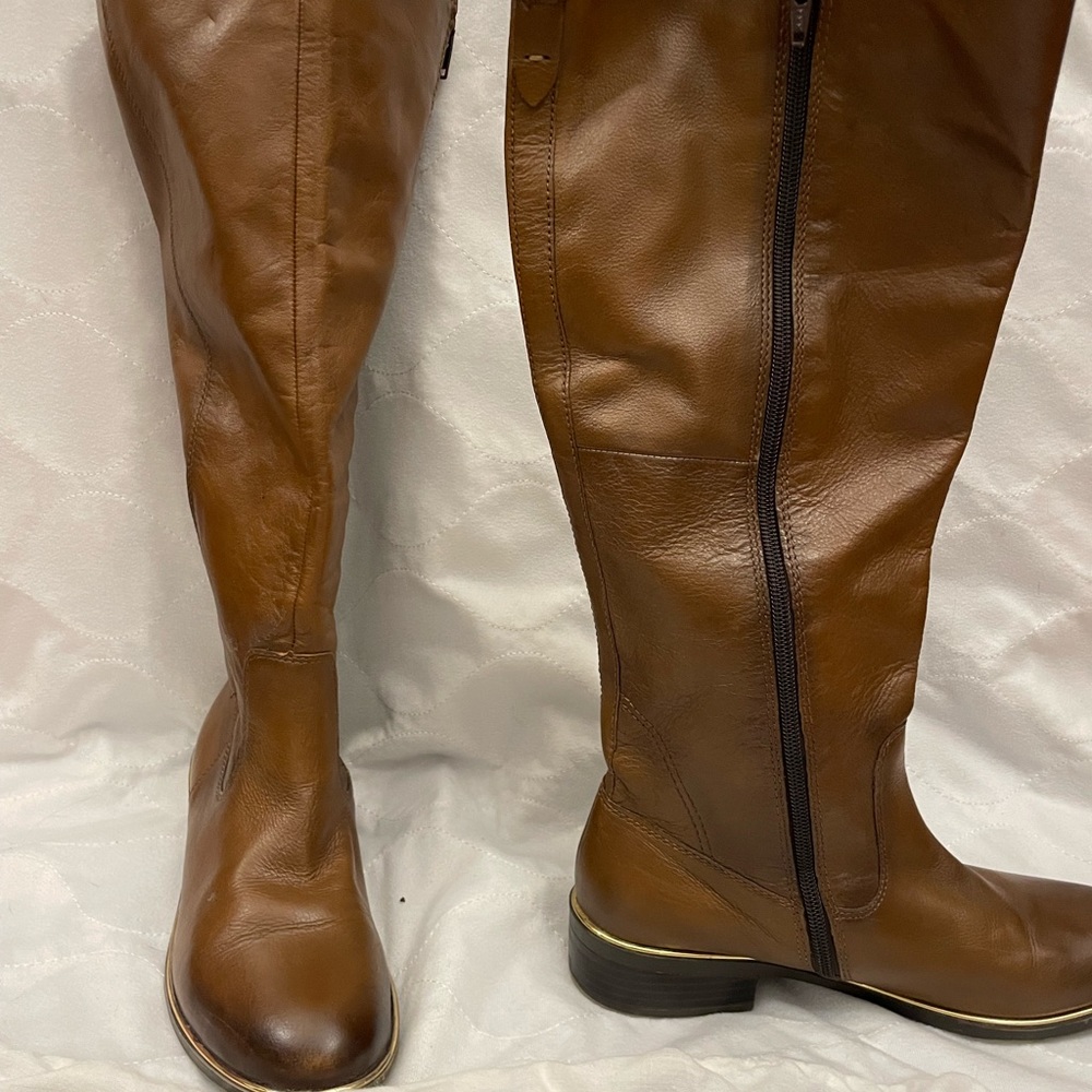 Aldo brown knee high boots. Never worn. Size 8.5